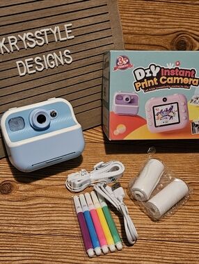 Kids Instant Print Digital Camera - Blue
